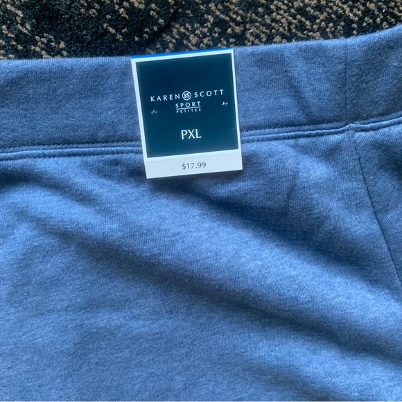 NWT essential sport pants by Karen Scott Sports // Sz PXL - Picture 4 of 4